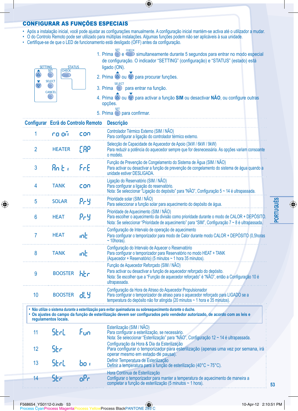 Panasonic WHMXF09D3E51 User Manual | Page 53 / 76