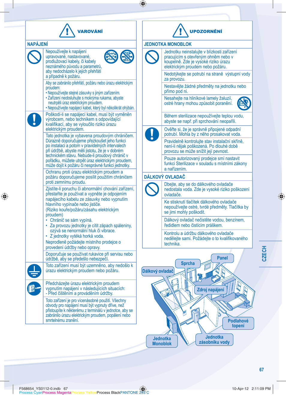 Panasonic WHMXF09D3E51 User Manual | Page 67 / 76