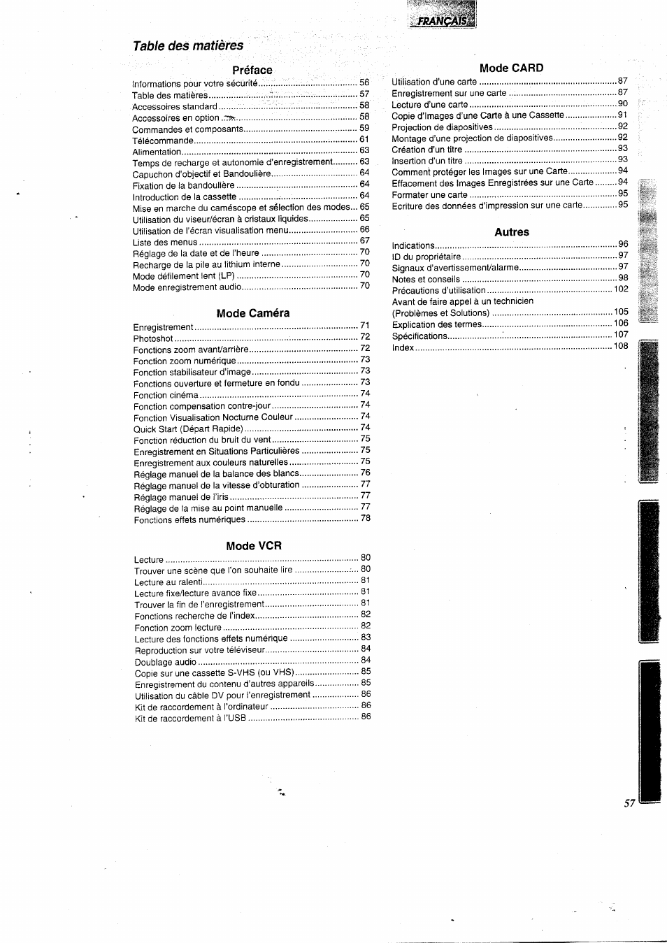 Panasonic NVGS5 User Manual | Page 3 / 54