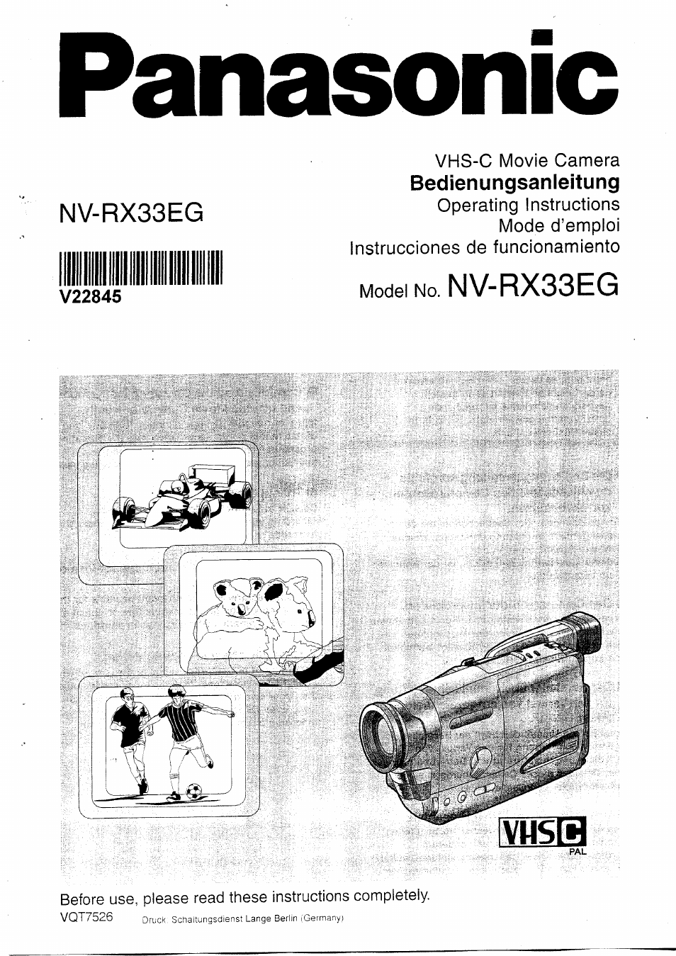 Panasonic NVRX33EG User Manual | 138 pages