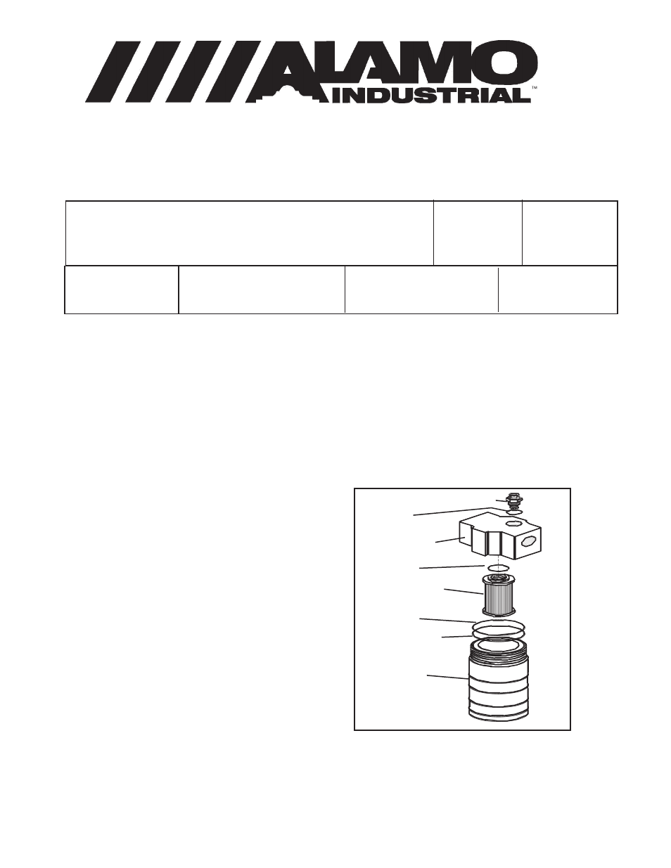 Machete, Valve pressure filter kit, Lfigure 1 | Alamo Machete T 7740 User Manual | Page 83 / 90