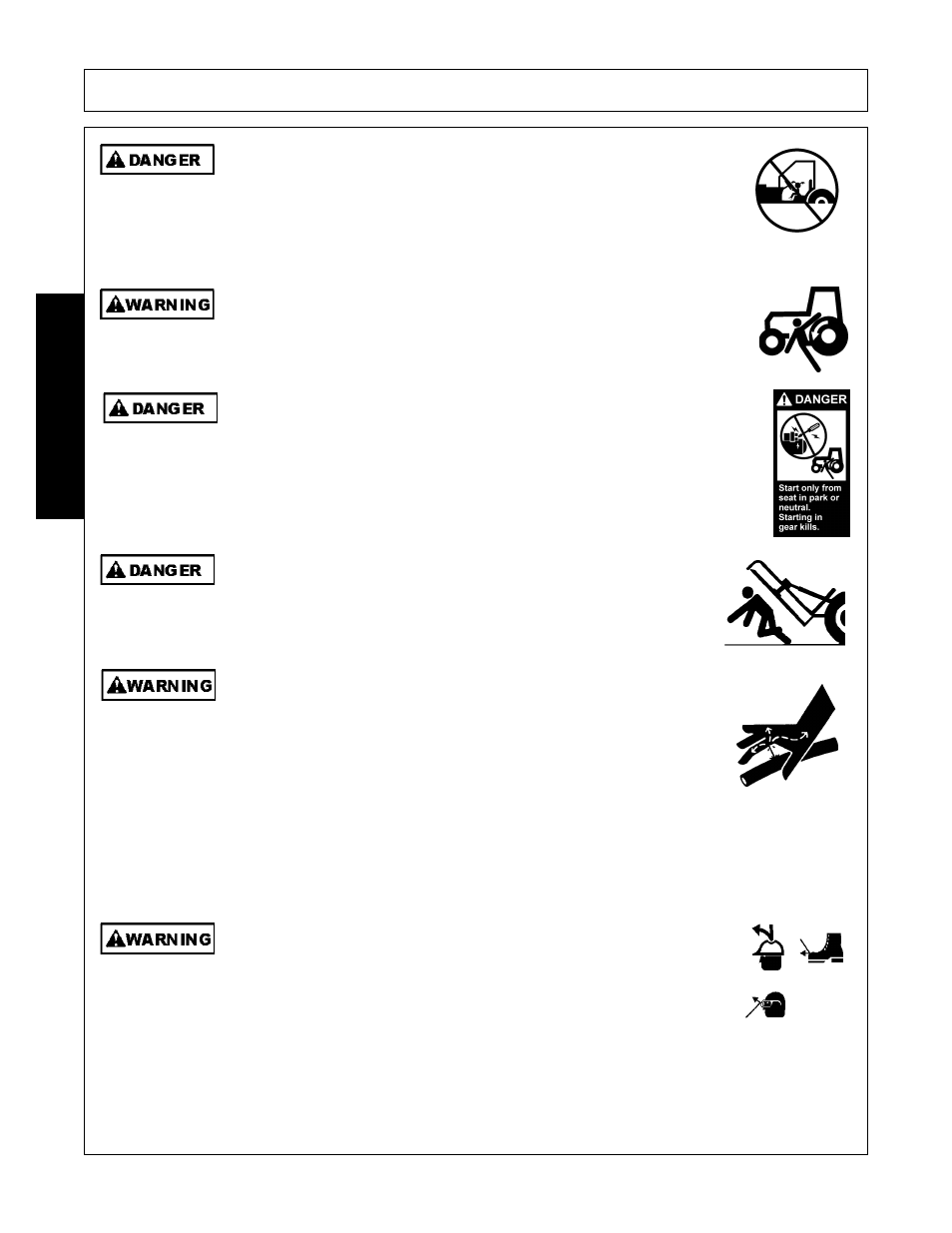 Safety | Alamo Switchblade Sickle Bar 5 User Manual | Page 10 / 112