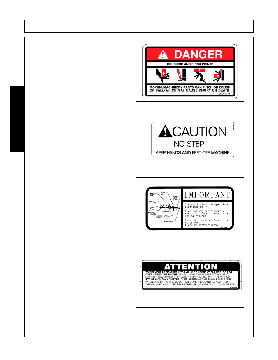 Safety | Alamo Switchblade Sickle Bar 5 User Manual | Page 22 / 112