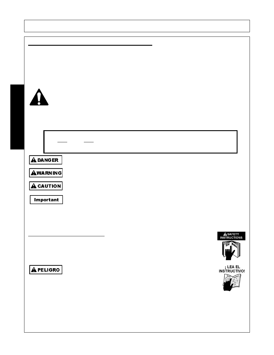 General safety instructions and practices, General safety instructions and practices -2, Safety | Alamo Switchblade Sickle Bar 5 User Manual | Page 8 / 112