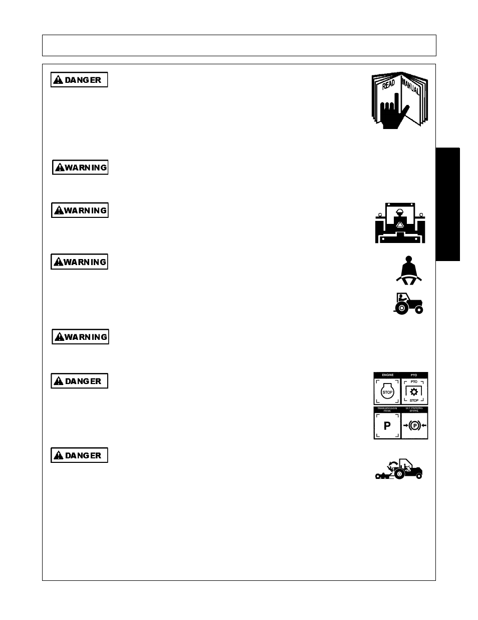 Safety | Alamo Switchblade Sickle Bar 5 User Manual | Page 9 / 112