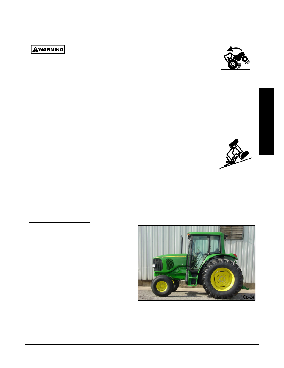 1 starting the tractor, Starting the tractor -23, Operation | Opera t ion | Alamo FALCON 15/10 User Manual | Page 113 / 156