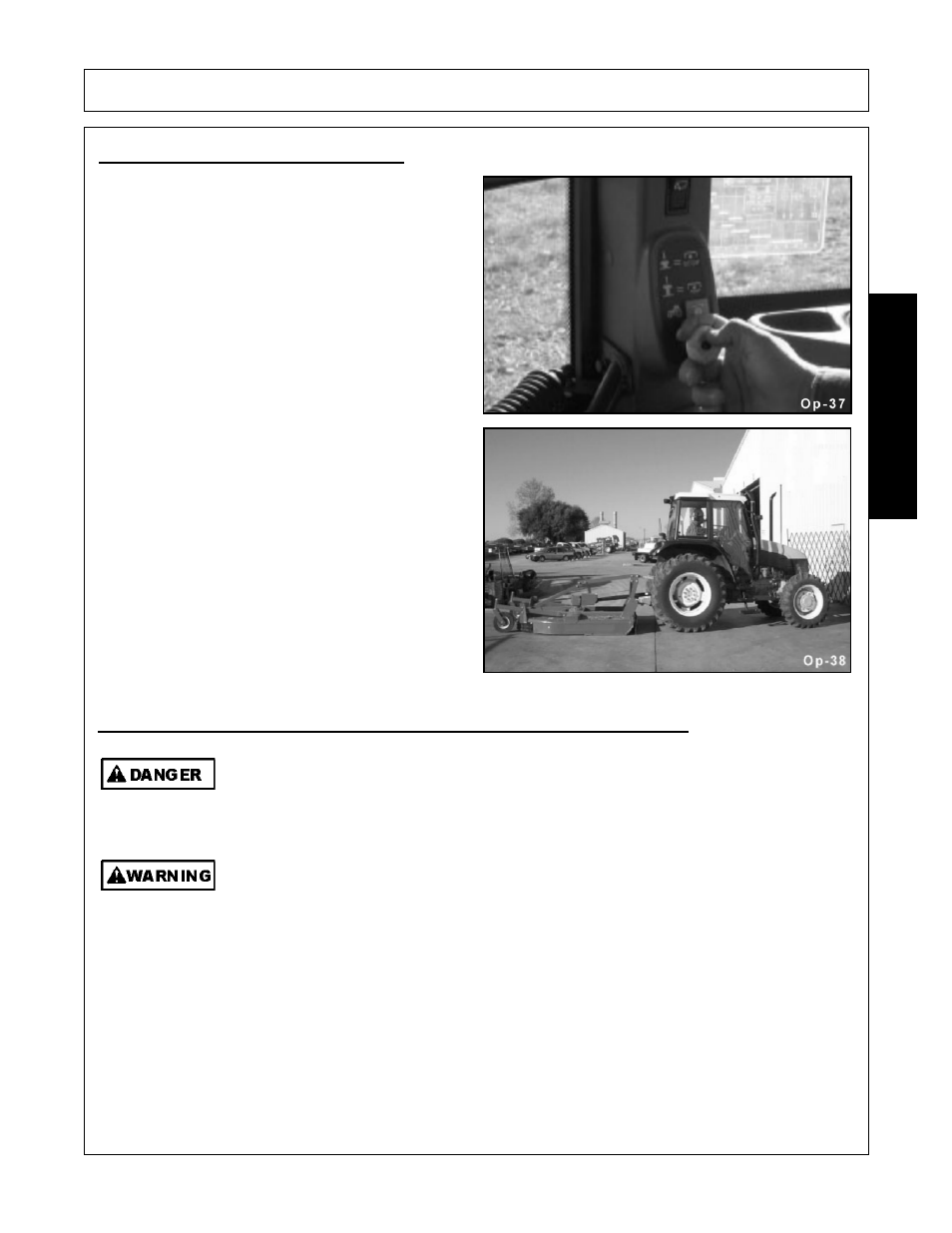 6 shutting down the implement, Disconnecting the mower from the tractor, Operation | Opera t ion | Alamo FALCON 15/10 User Manual | Page 125 / 156