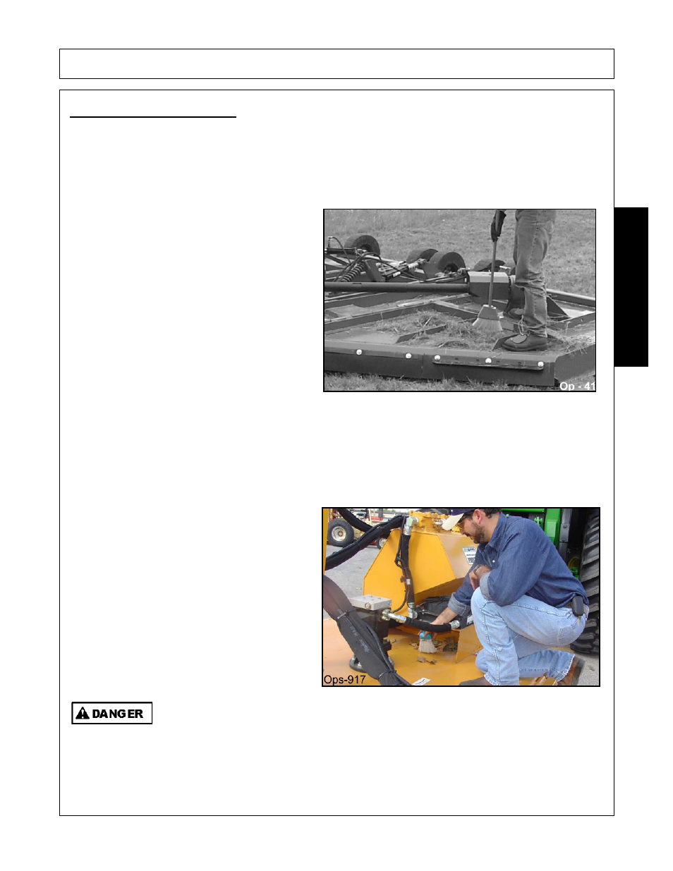 Mower storage, Mower storage -37, Operation | Opera t ion | Alamo FALCON 15/10 User Manual | Page 127 / 156