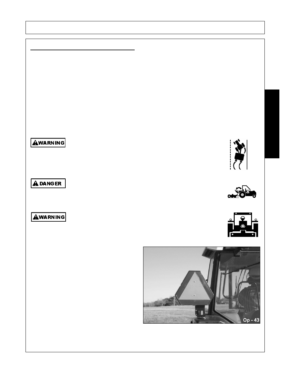 1 transporting on public roadways, Transporting on public roadways -39, Operation | Opera t ion | Alamo FALCON 15/10 User Manual | Page 129 / 156