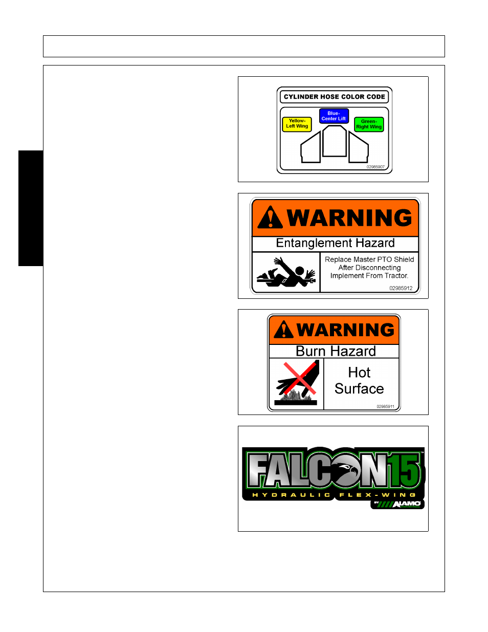 Safety | Alamo FALCON 15/10 User Manual | Page 30 / 156