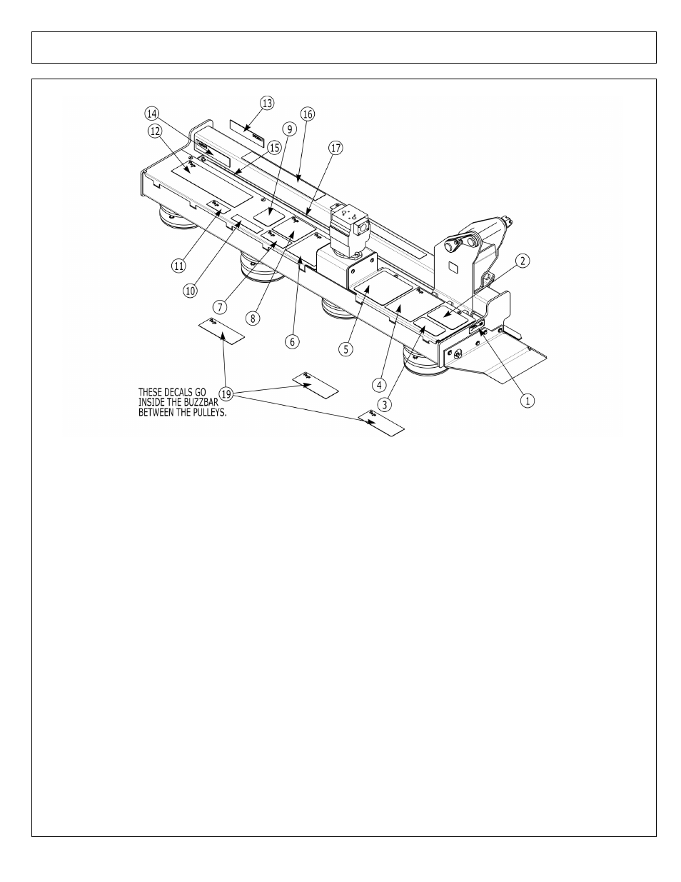 Decals - 90 in buzzbar - 4 blades | Alamo AXTREME2 02988075P User Manual | Page 102 / 174