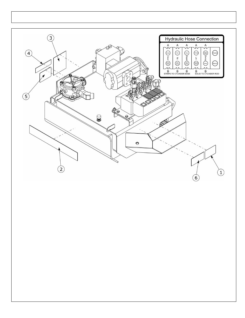 Decals - hyd tank & pump - elect valve | Alamo AXTREME2 02988075P User Manual | Page 103 / 174