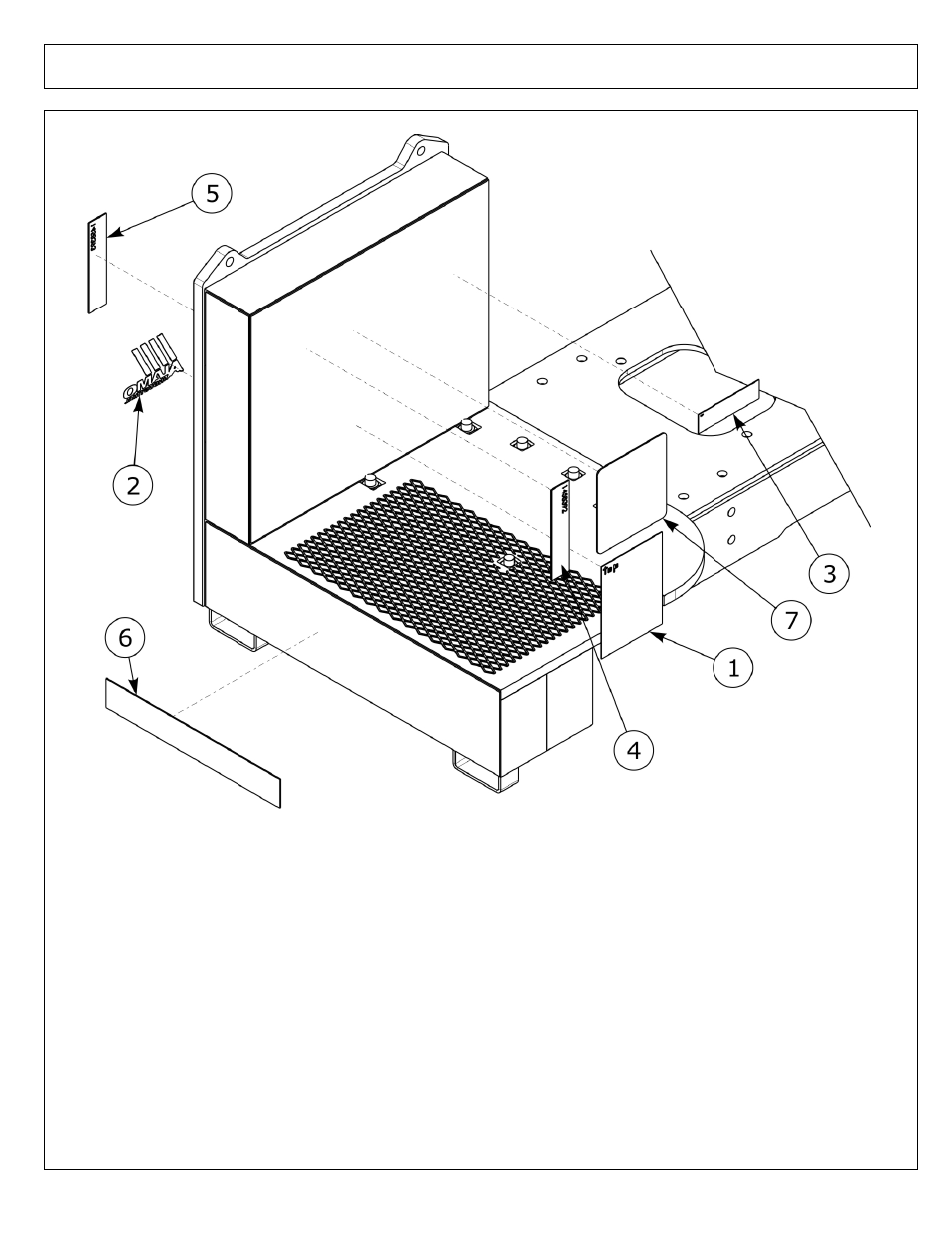 Decals - under mount counter weight - welded | Alamo AXTREME2 02988075P User Manual | Page 106 / 174