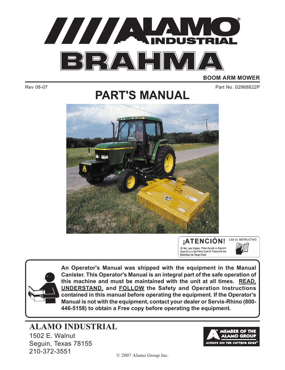 Alamo Brahma 02968822P User Manual | 64 pages