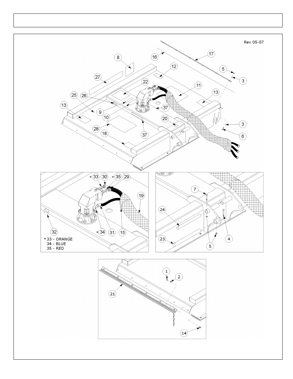 Rotary head asy | Alamo Brahma 02968822P User Manual | Page 46 / 64