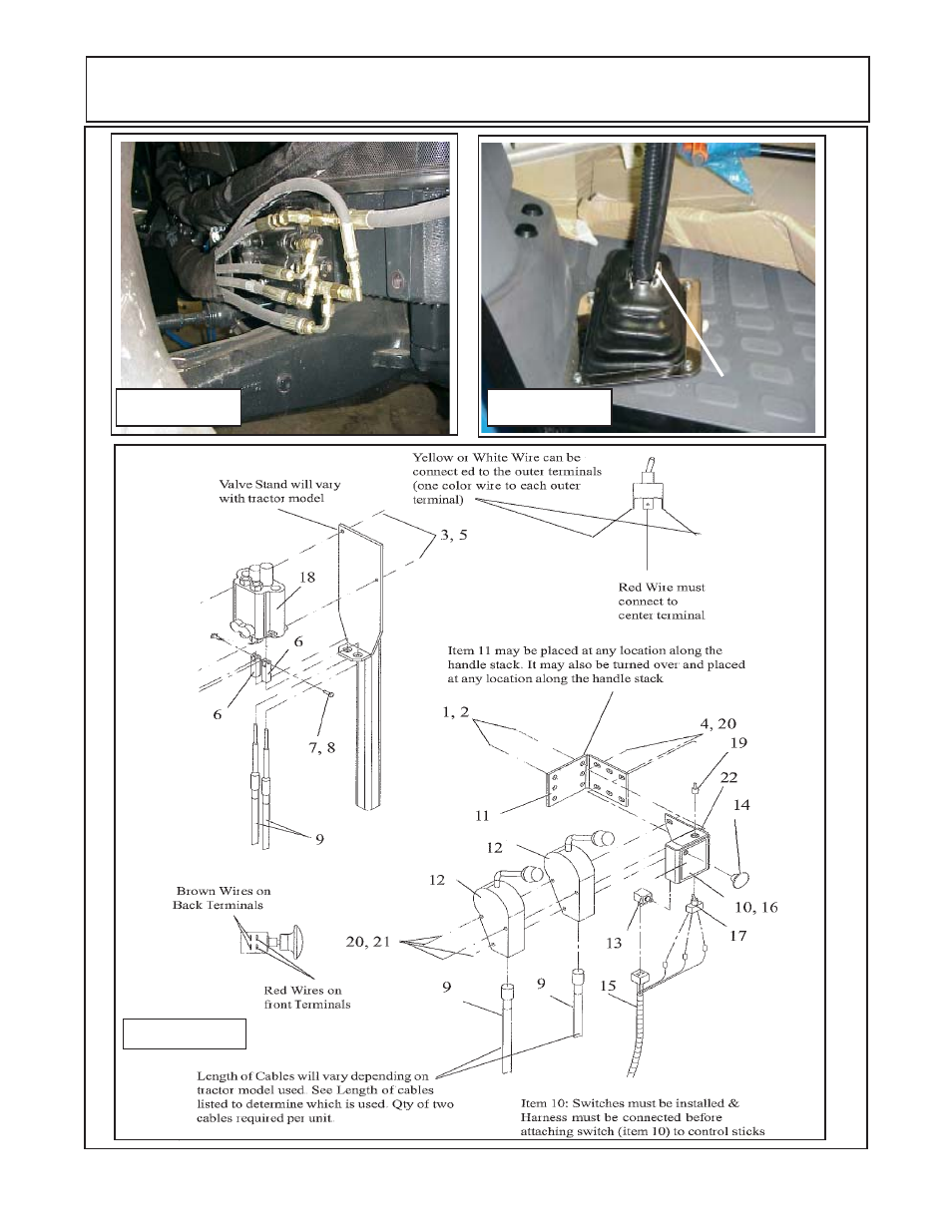 Control valve & valve controls installation - cab | Alamo JD-5225 User Manual | Page 44 / 104