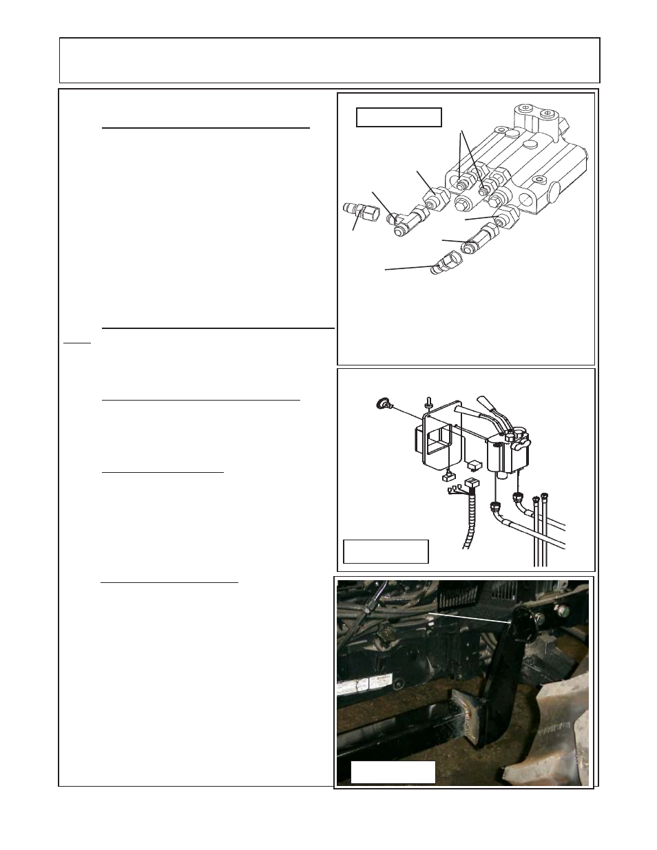 Hydrauliccontrol valve & hoses, Control valve & hoses, Figure 21 | Figure 22 figure 23 | Alamo JD-5225 User Manual | Page 47 / 104