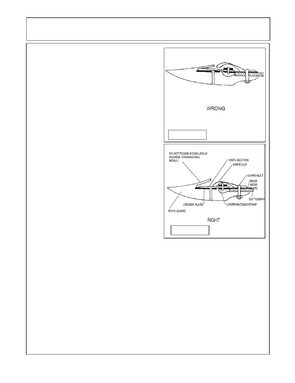 Cutter bar adjustments | Alamo JD-5225 User Manual | Page 57 / 104