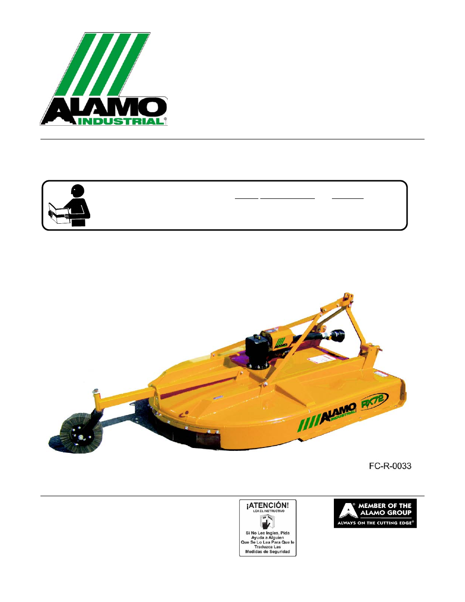 Alamo RX72  EN User Manual | 166 pages