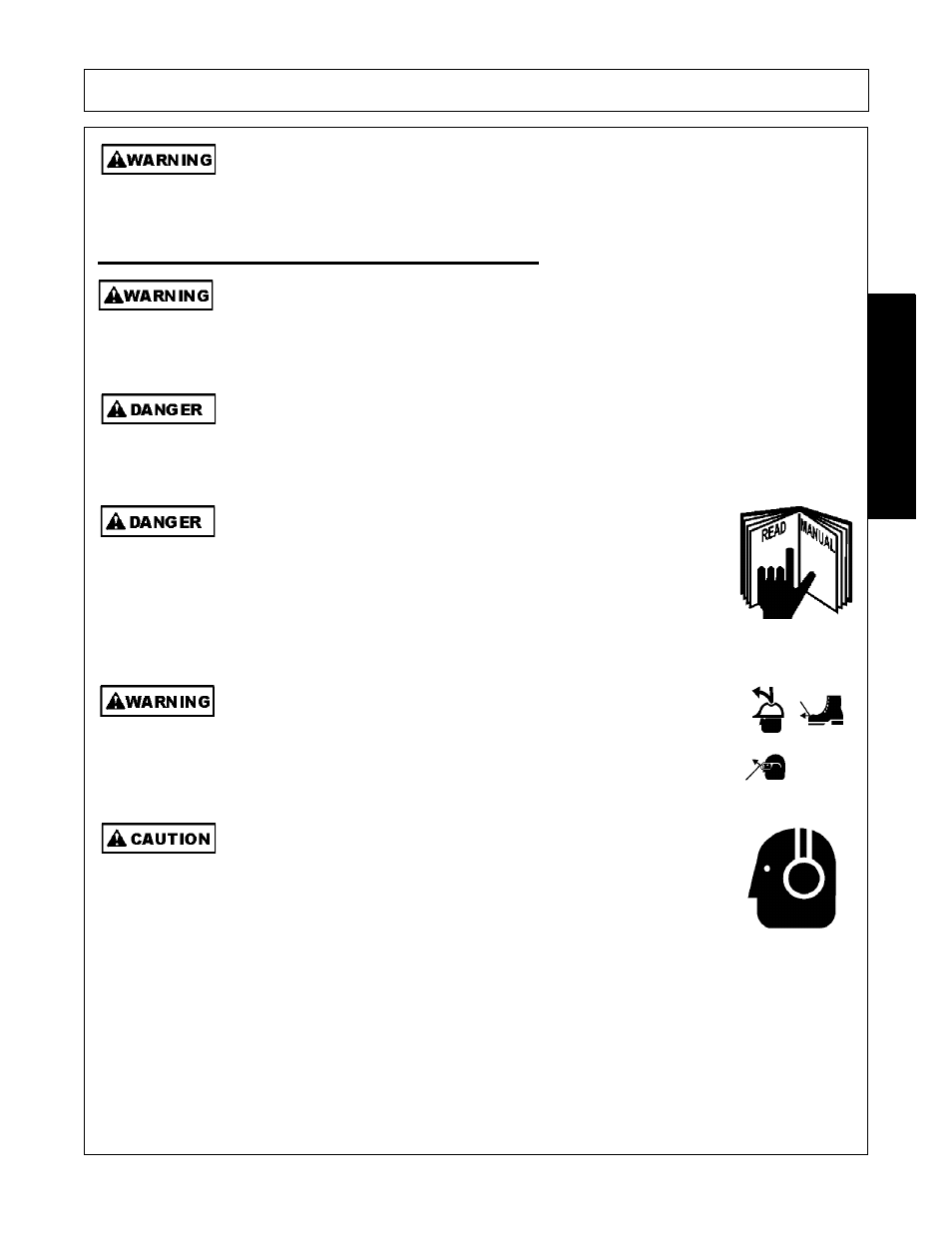 Operator safety instructions and practices, Operator safety instructions and practices -3, Safety | Alamo RX72  EN User Manual | Page 11 / 166