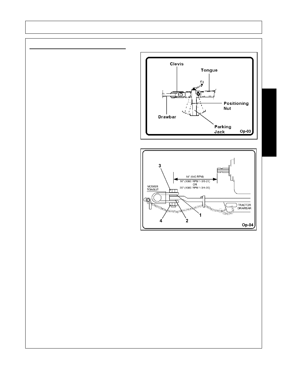 2 connecting the mower-pull type, Connecting the mower-pull type -15, Operation | Opera t ion | Alamo RX72  EN User Manual | Page 111 / 166