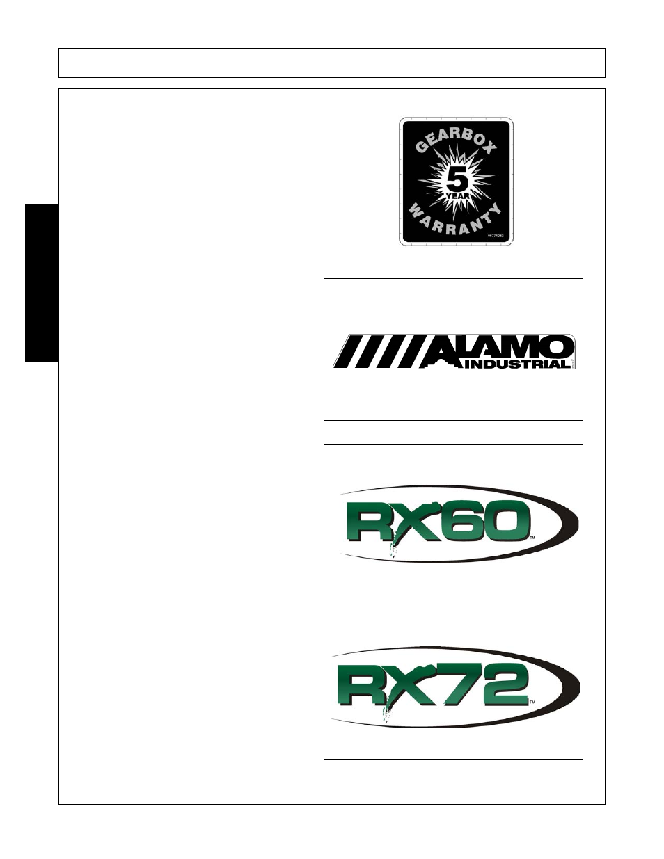 Safety | Alamo RX72  EN User Manual | Page 30 / 166