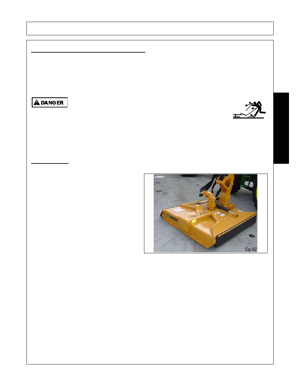 3 operating the attached mower heads, Operation, Opera t ion | Alamo MACHETE FC-0002 User Manual | Page 135 / 174