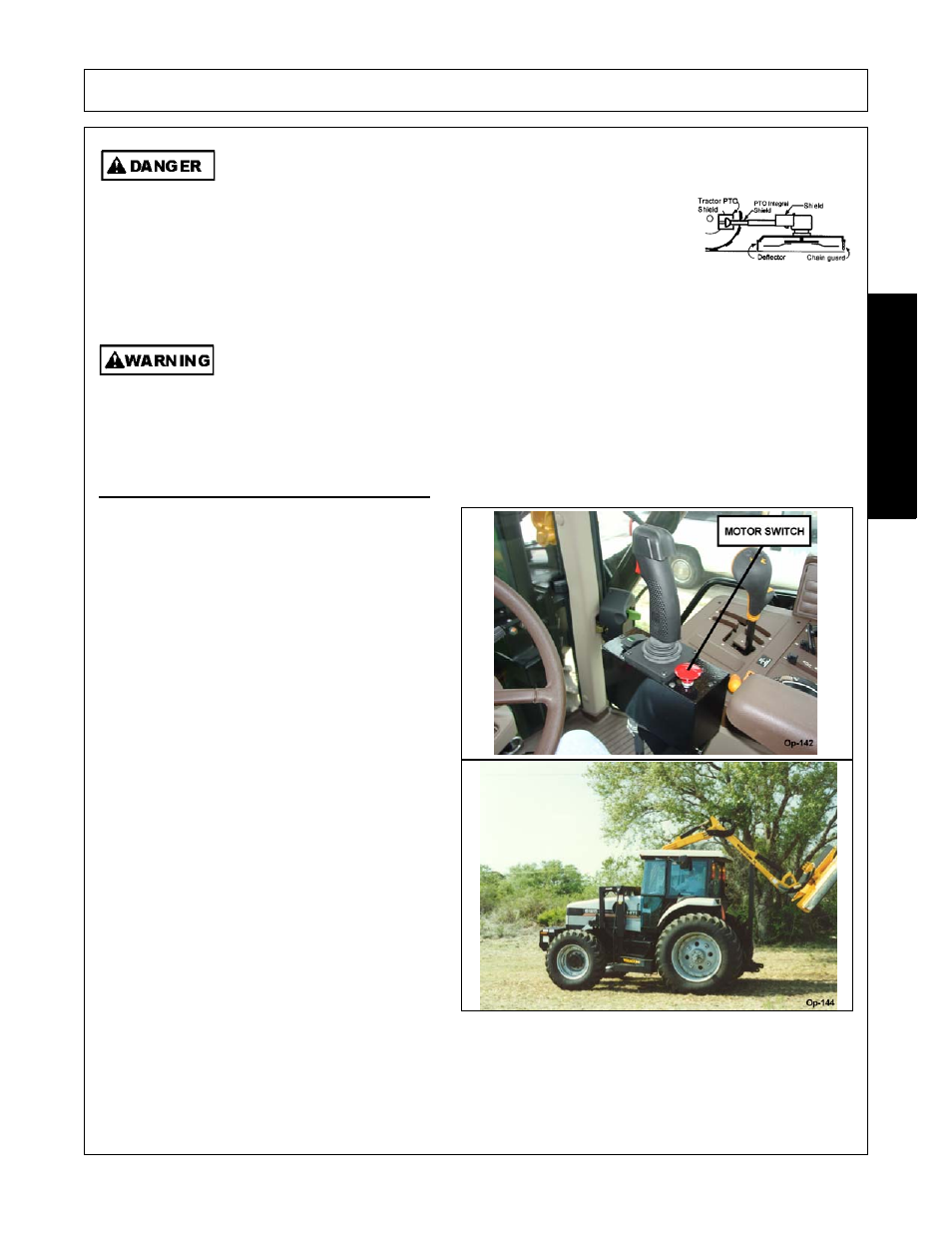 4 shutting down the attached head, Operation, Opera t ion | Alamo MACHETE FC-0002 User Manual | Page 139 / 174