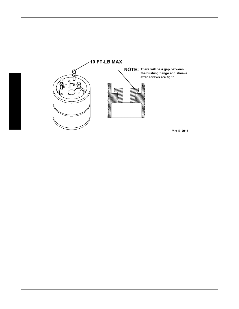 Taper bushing & sheave installation, Maintenance | Alamo MACHETE FC-0002 User Manual | Page 166 / 174