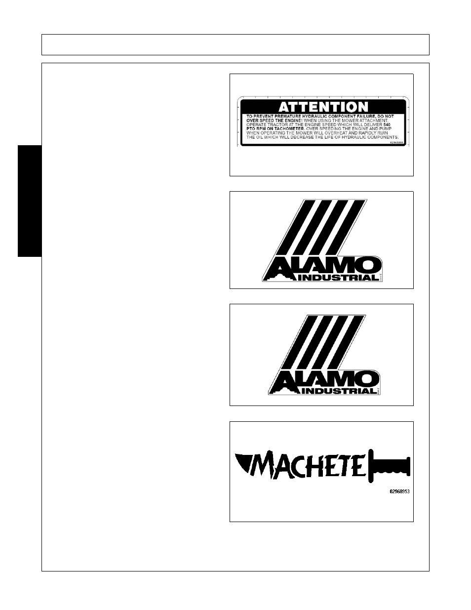 Safety | Alamo MACHETE FC-0002 User Manual | Page 34 / 174