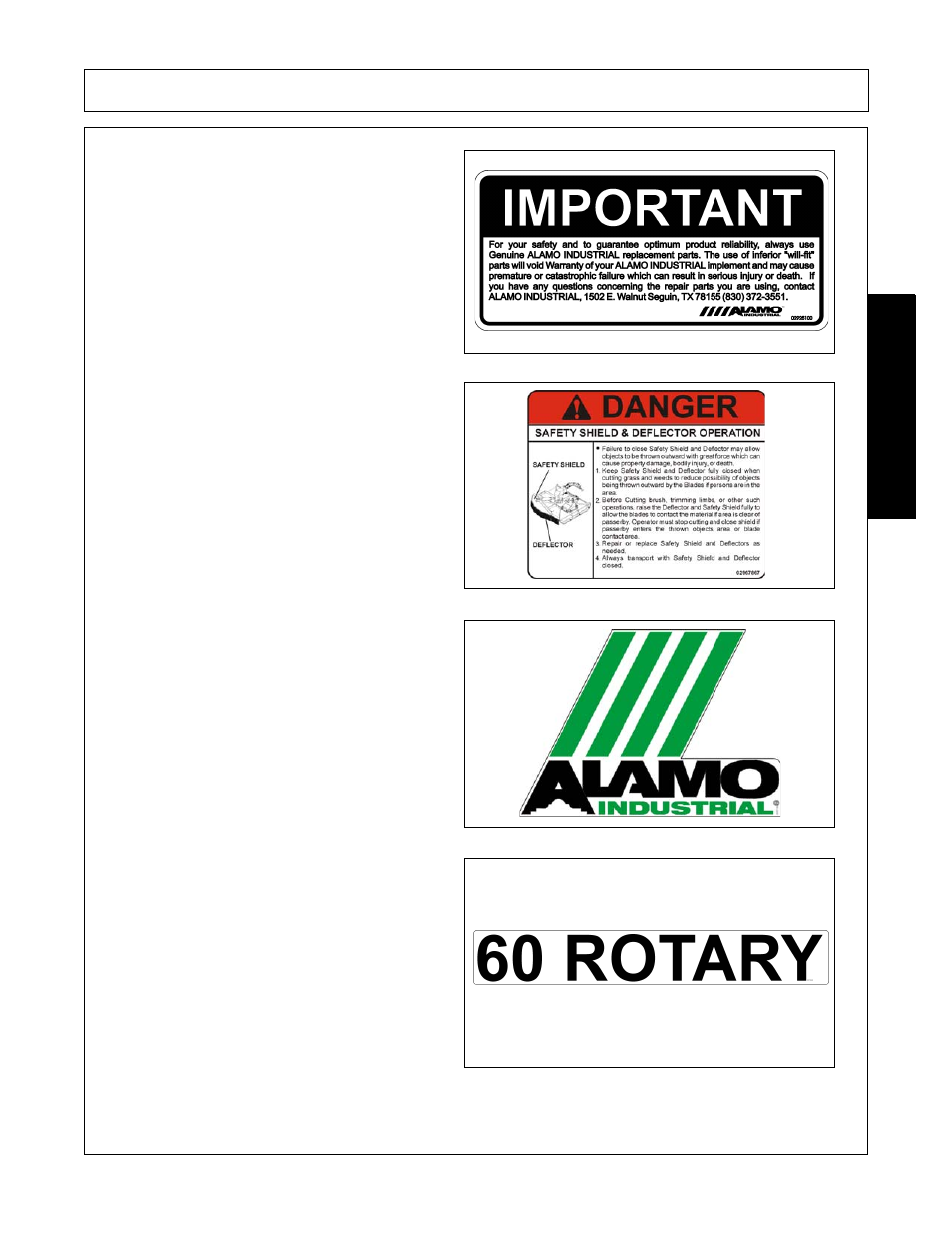 Safety | Alamo MACHETE FC-0002 User Manual | Page 39 / 174