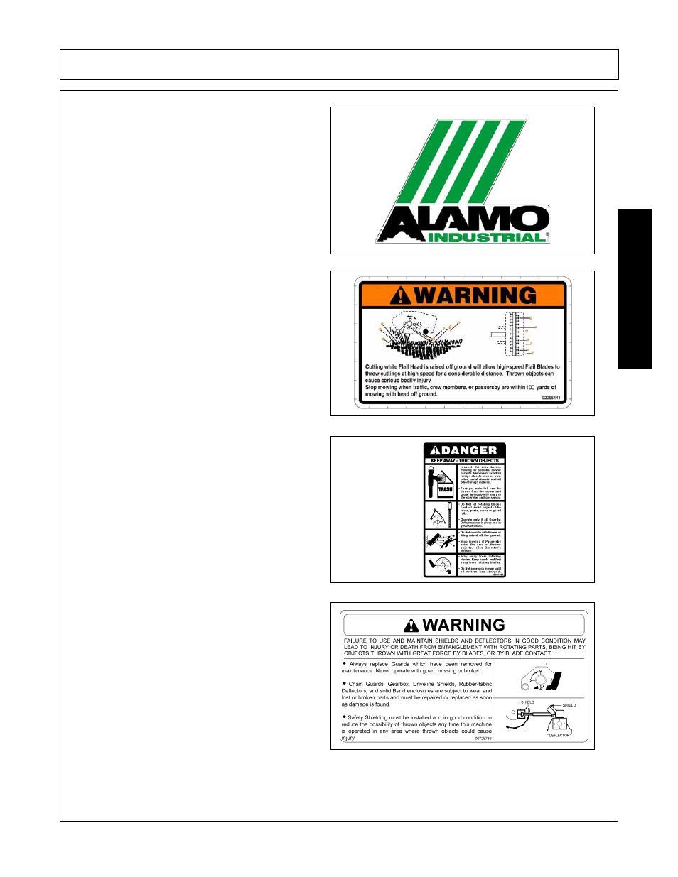 Safety | Alamo MACHETE FC-0002 User Manual | Page 41 / 174