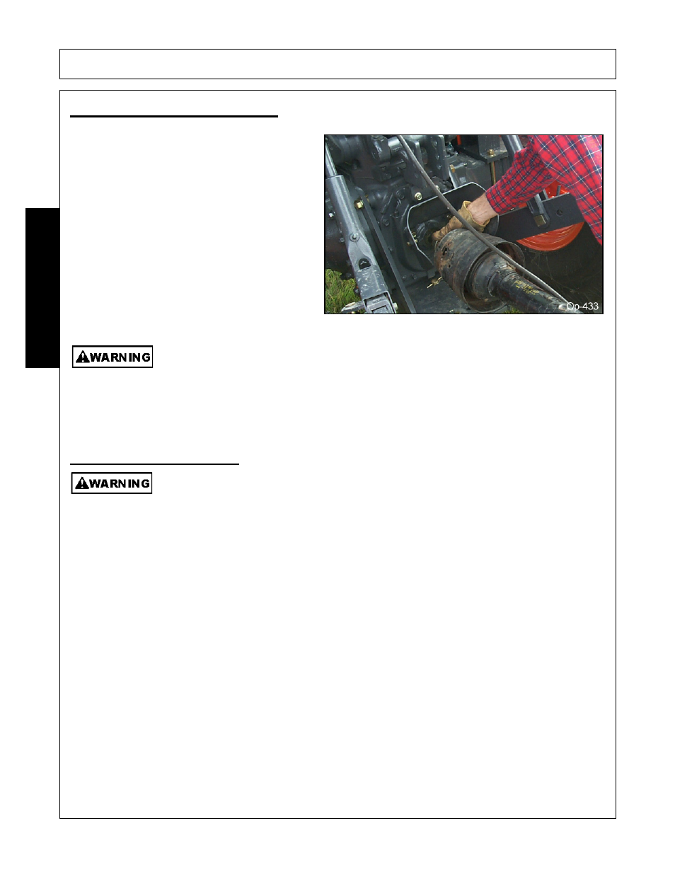 Driveline attachment, 1 driveline length check, Operation | Opera t ion | Alamo none User Manual | Page 100 / 150