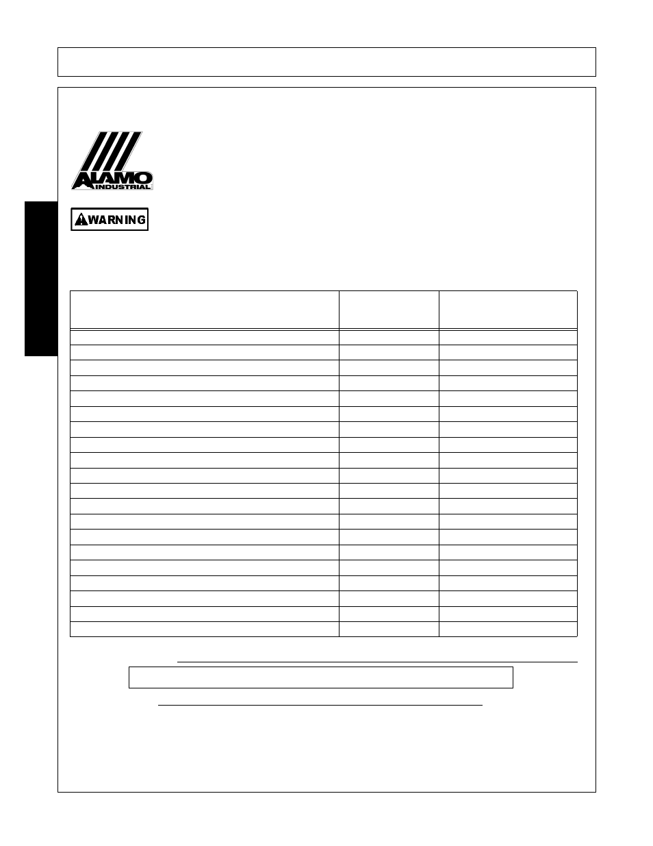 Operation, Opera t ion, Tractor pre-operation inspection | Do not operate an unsafe tractor or mower | Alamo none User Manual | Page 108 / 150