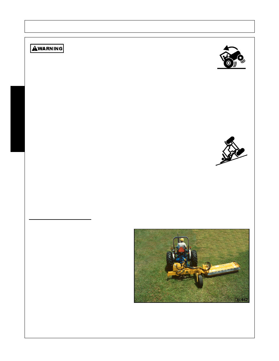 1 starting the tractor, Starting the tractor -24, Operation | Opera t ion | Alamo none User Manual | Page 110 / 150