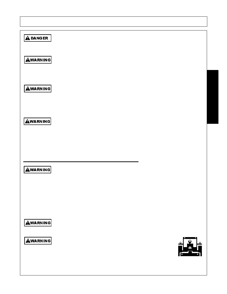 Transporting safety instructions and practices, Transporting safety instructions and practices -11, Safety | Alamo none User Manual | Page 17 / 150