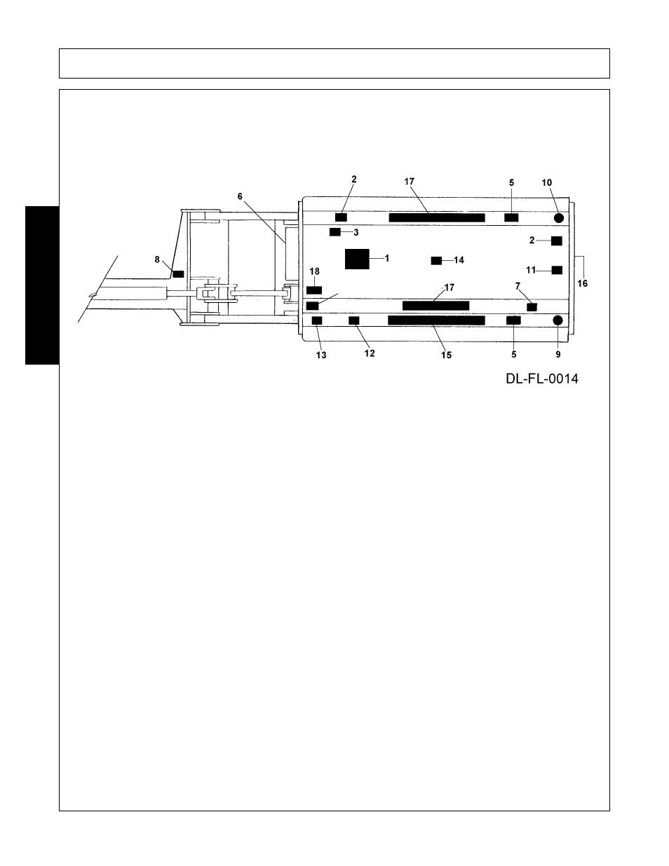 Mower (top view), 002369 1 danger flail multiple hazard, 002425 1 danger use front shield | 00725739 1 warning use/repair shields/guards, 00753840 1 danger folding wing, 02967668 2 danger cutting blades/thrown objects, 00758194 1 warning pinch point, v-belt, 03200432 1 important genuine alamo flail parts, 02962764 1 danger pinch point, scissors, 99203 1 reflctr red reflector | Alamo none User Manual | Page 24 / 150