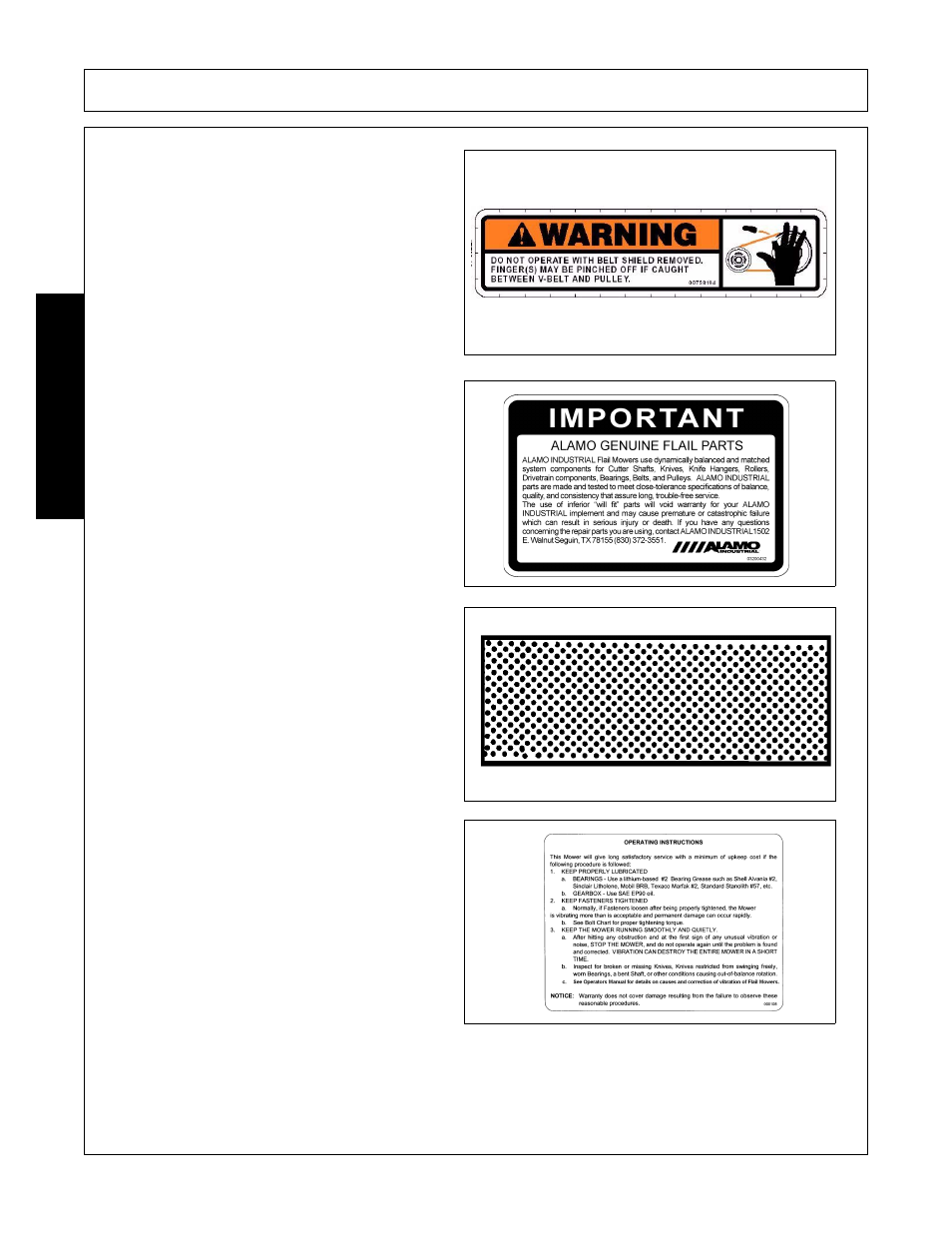 Safety | Alamo none User Manual | Page 32 / 150