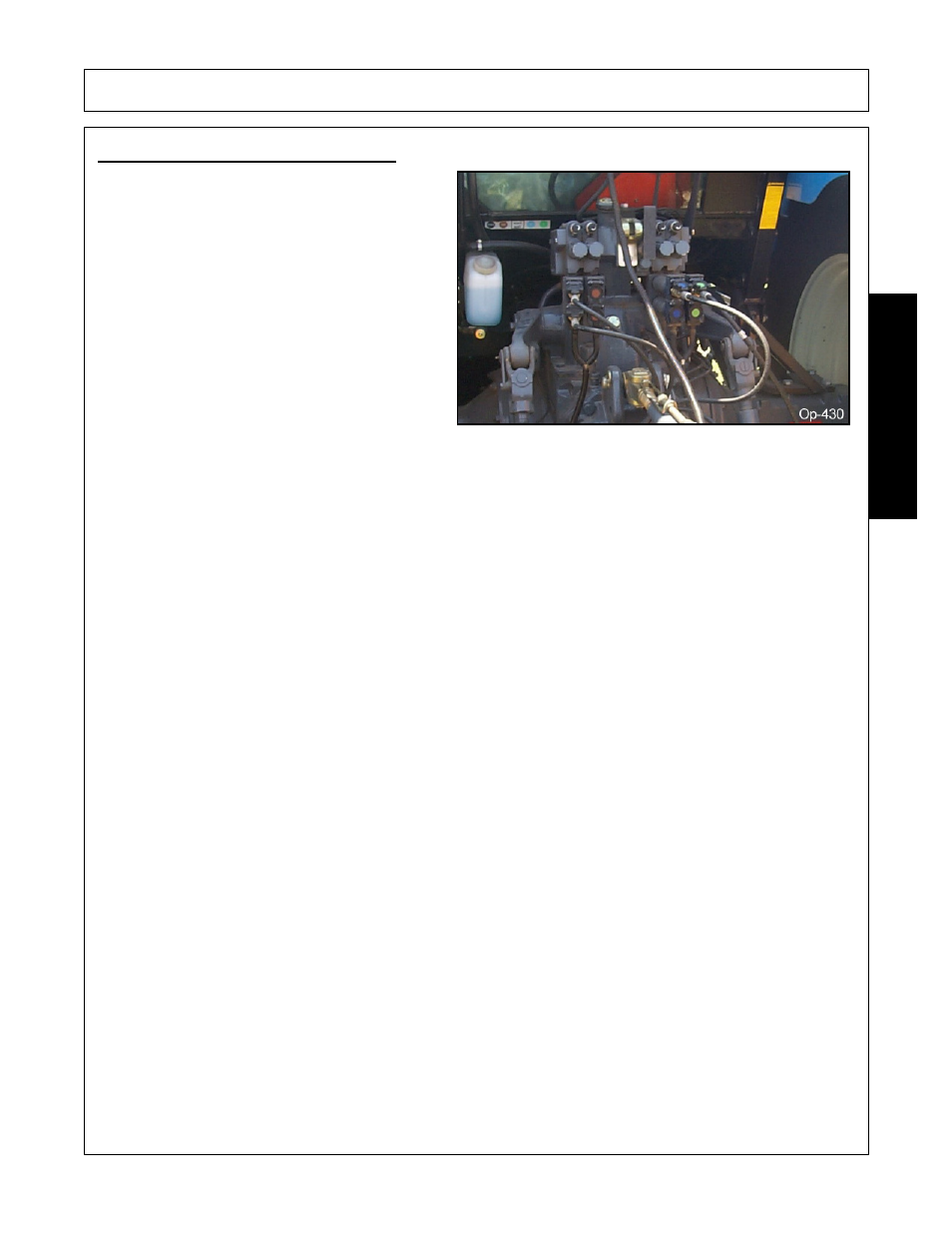 2 connecting mower hydraulics, Hydraulic cylinder priming, Connecting mower hydraulics -11 | Operation, Opera t ion | Alamo none User Manual | Page 97 / 150