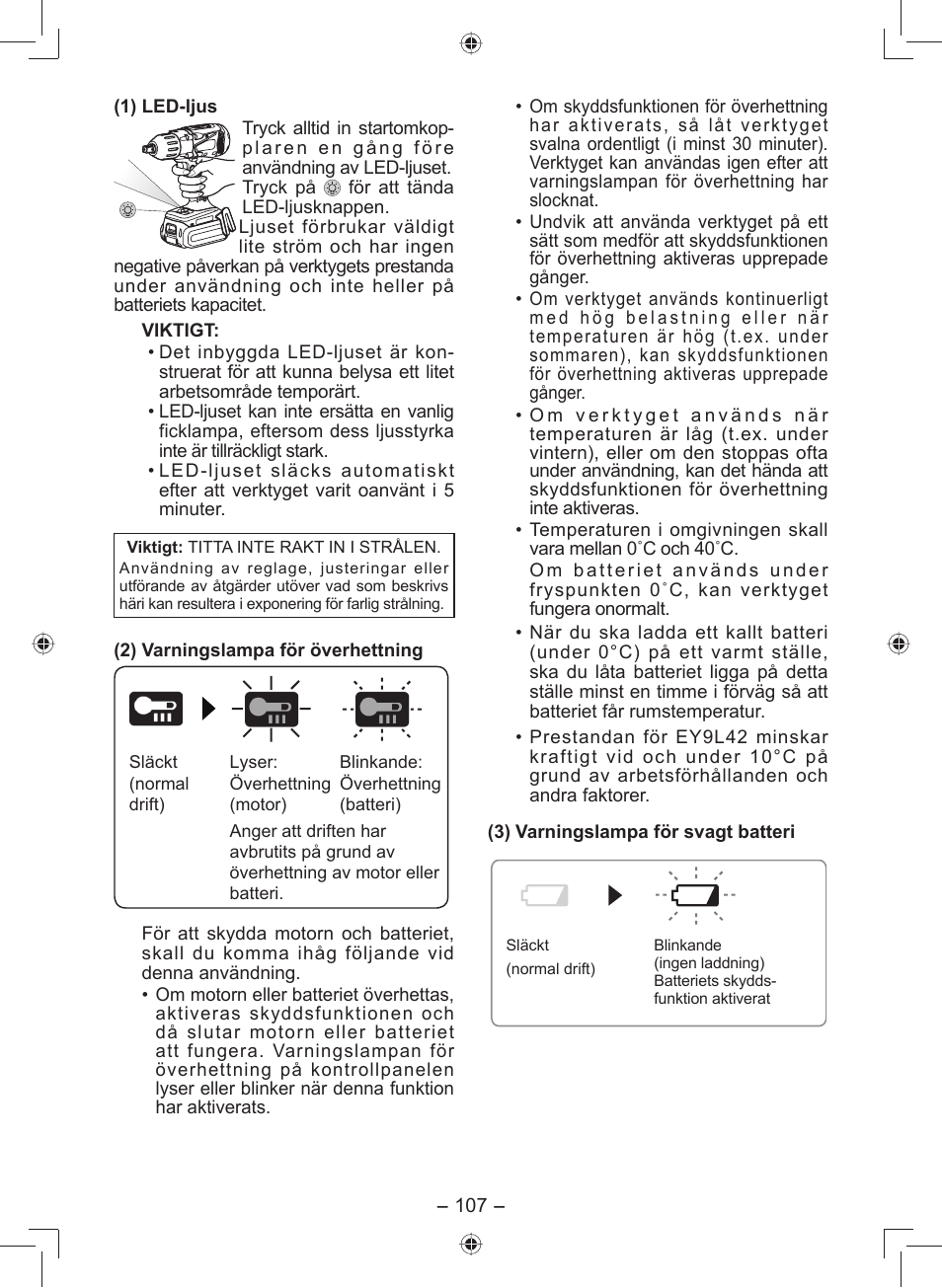 Panasonic EY7549 User Manual | Page 107 / 140