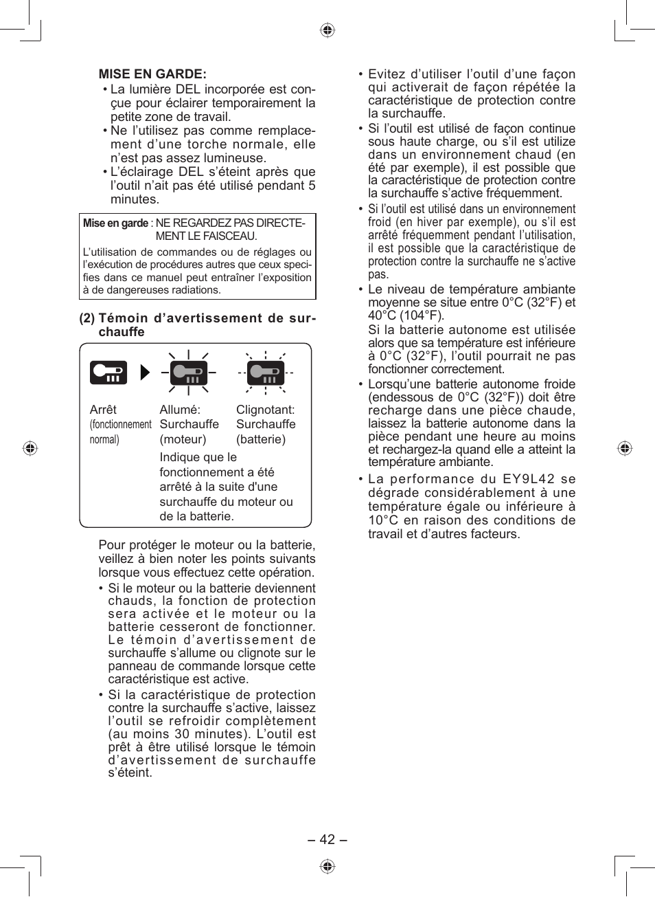Panasonic EY7549 User Manual | Page 42 / 140