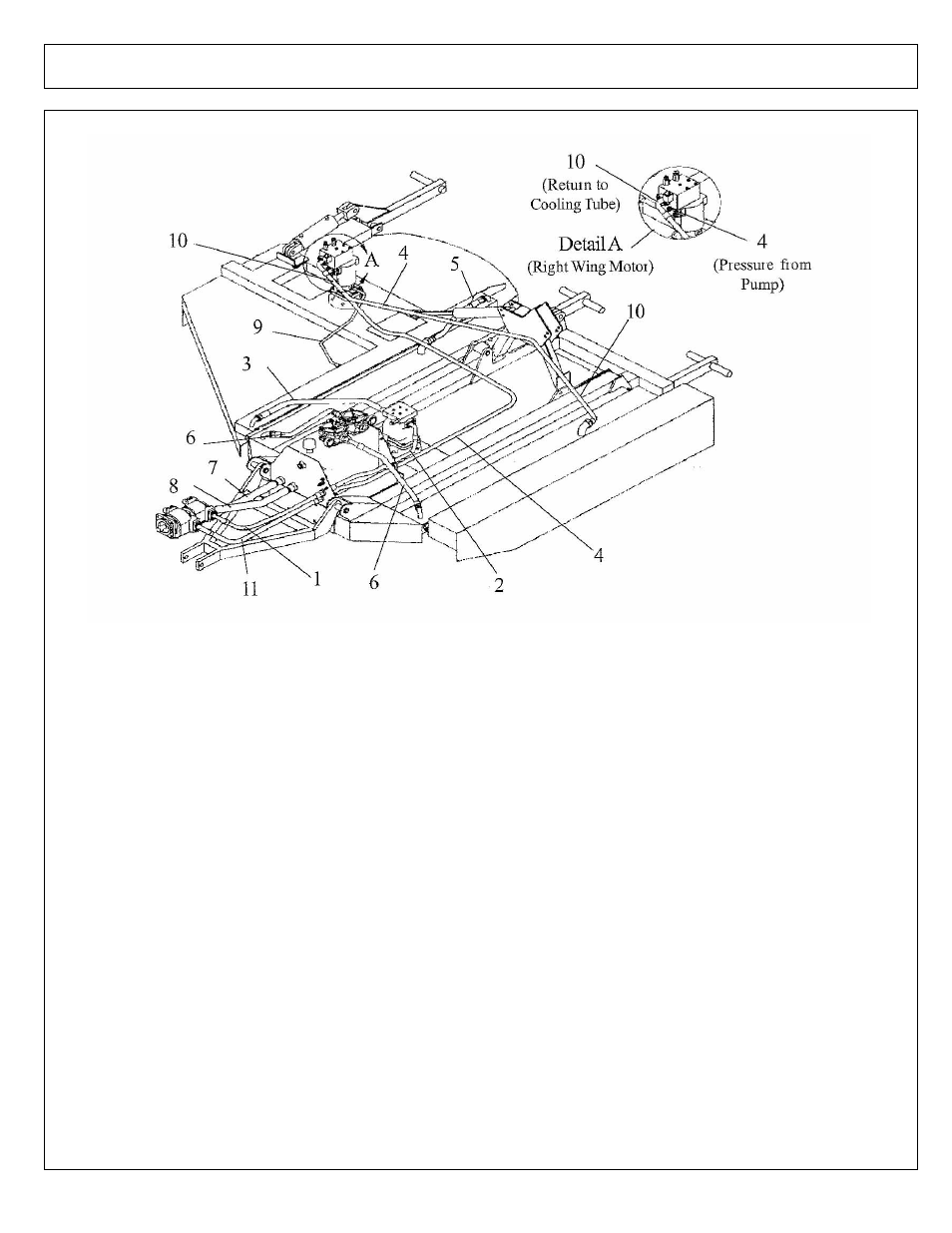 Hyd hose schematic - pump & motor - 10 ft. mower | Alamo 00756179P User Manual | Page 36 / 70