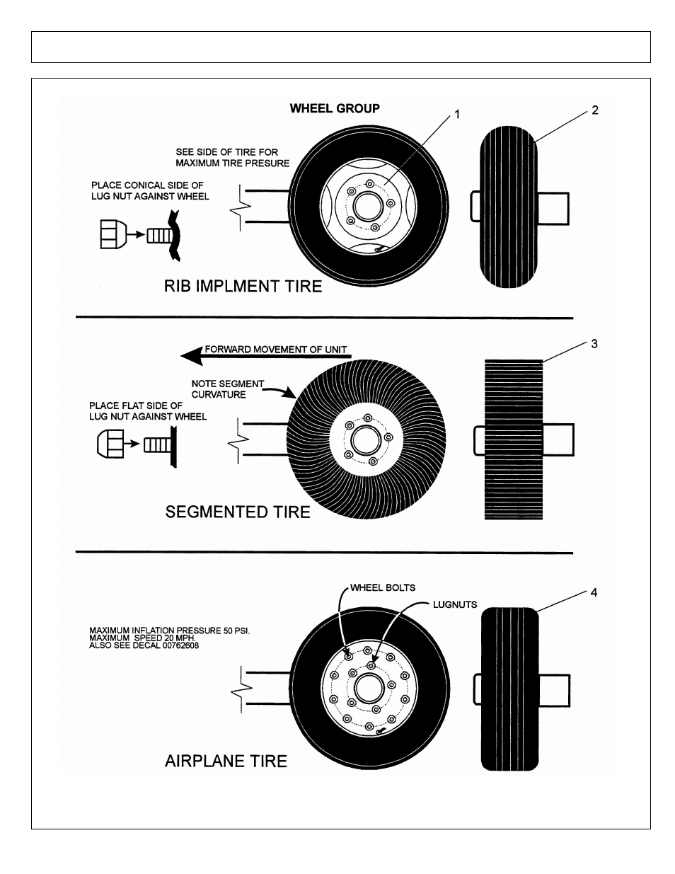 Tire & wheel assemblies | Alamo 00756179P User Manual | Page 58 / 70