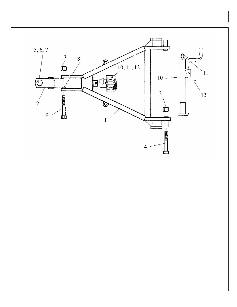 Tongue asy & parking jack - (standard) | Alamo 00756179P User Manual | Page 60 / 70