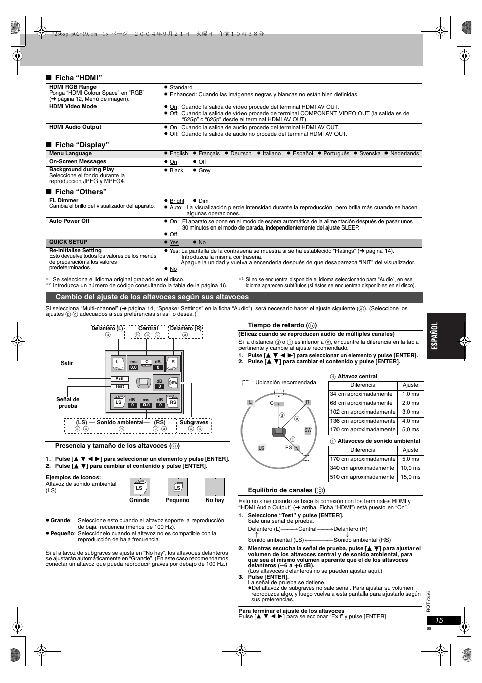 15, f | Panasonic DVDS97EG User Manual | Page 69 / 116