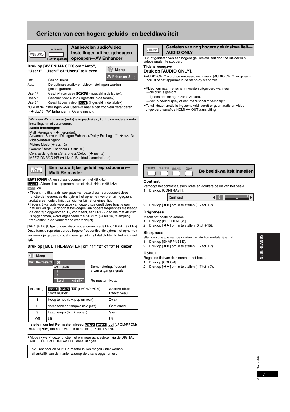 Genieten van een hogere geluids- en beeldkwaliteit, Blz. 7 ) | Panasonic DVDS97EG User Manual | Page 79 / 116