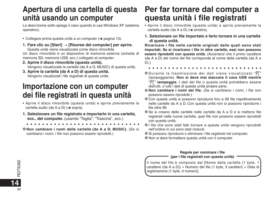 Panasonic RRUS570 User Manual | Page 34 / 200