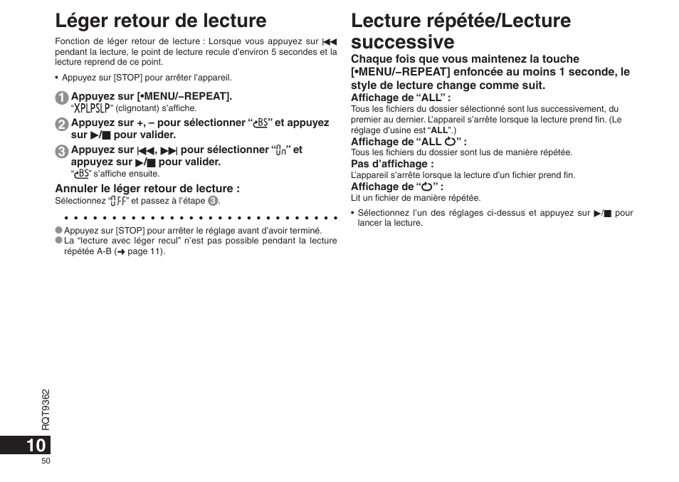 Panasonic RRUS570 User Manual | Page 50 / 200