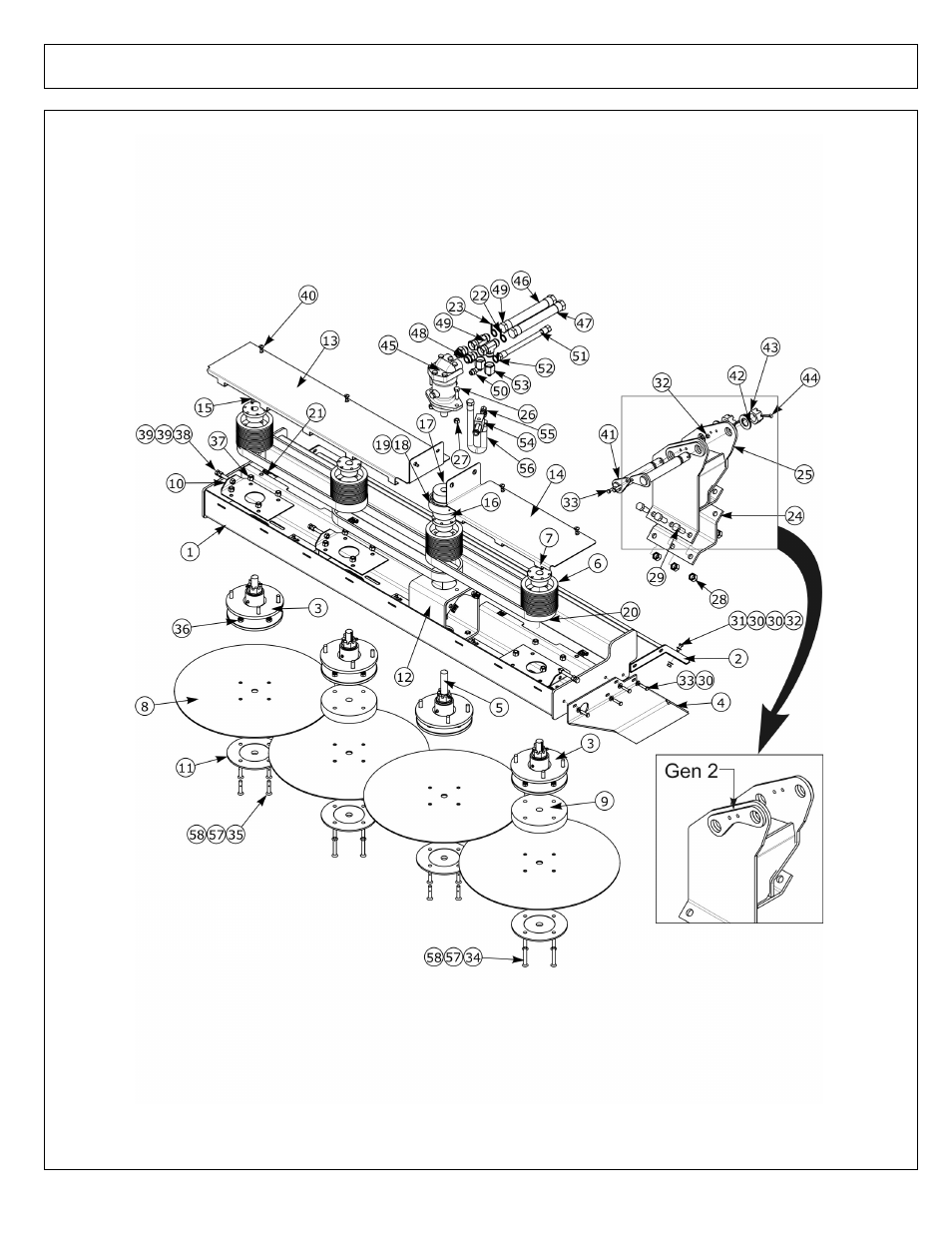 Buzz bar asy - 90 in head gen 2 (part 2) | Alamo Maverick Boom Arm Mower User Manual | Page 100 / 174