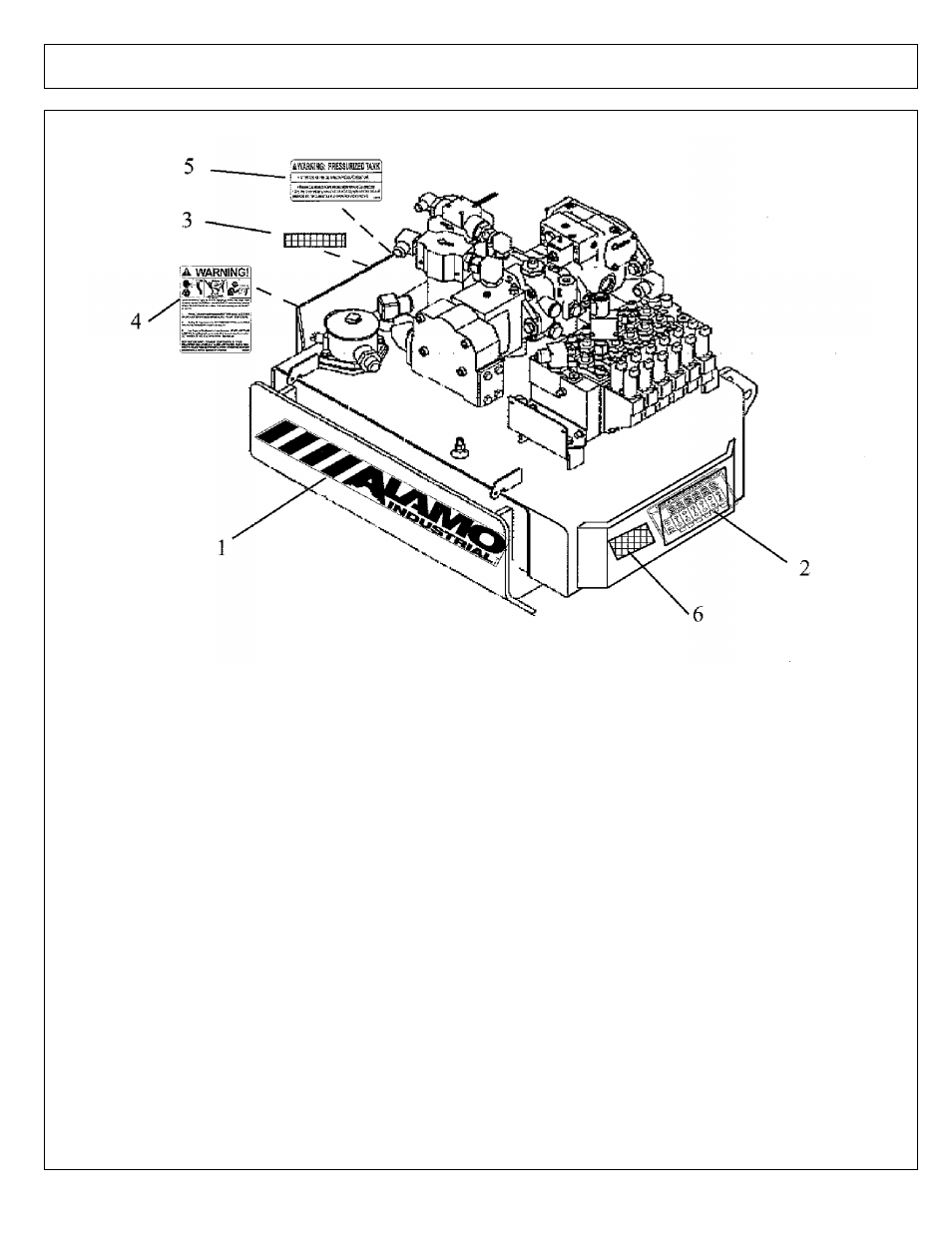 Decals - hyd tank | Alamo Maverick Boom Arm Mower User Manual | Page 111 / 174